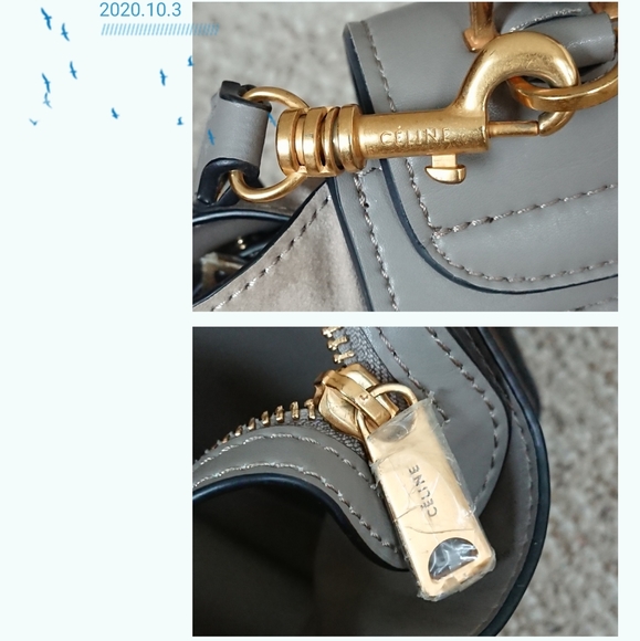 Celine medium trapeze elephant gray purse - Picture 4 of 16